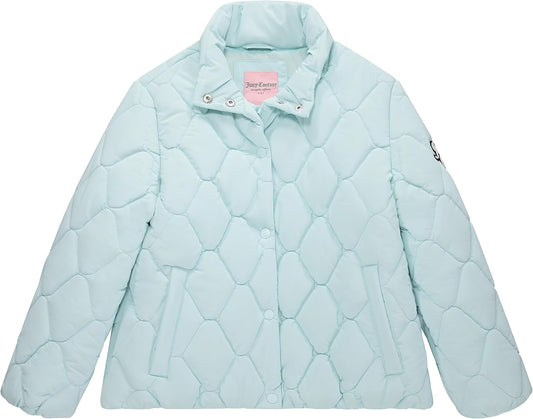 Girls Coat, Faux Fur Hooded Winter Jacket, Warm Padded Parka Hoodie, Kids Heavyweight Winter Coat