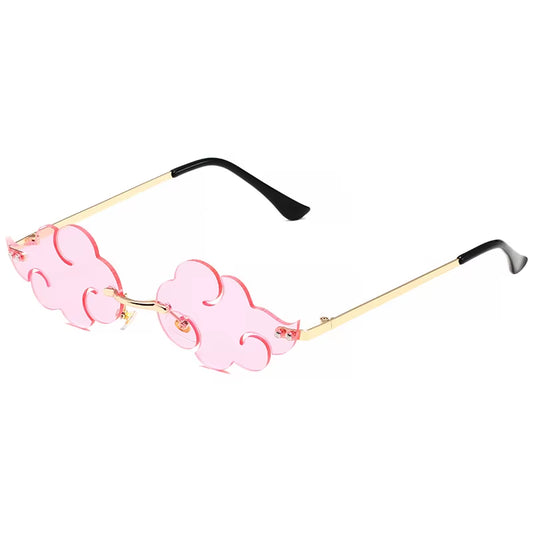 Anime Ninja Akatsuki Red Cloud Cosplay Sunglasses Personality Retro Fashion Trend Street Clothing Accessories Props