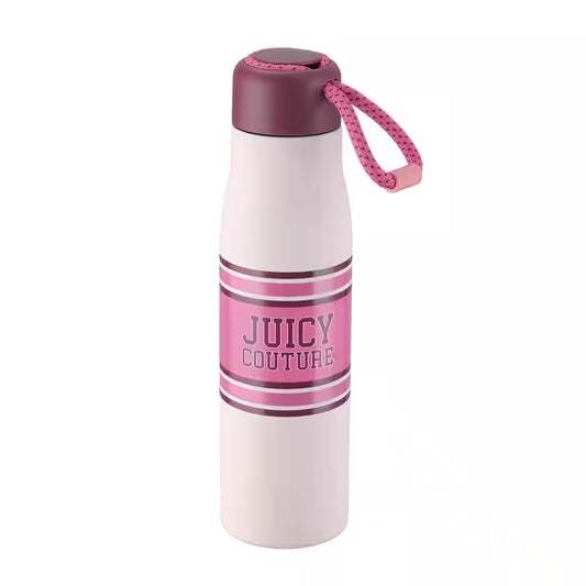 Luxe Loop 17 Oz. Varsity Logo Dogwood Pink Stainless Steel Tumbler with Woven Loop Handle
