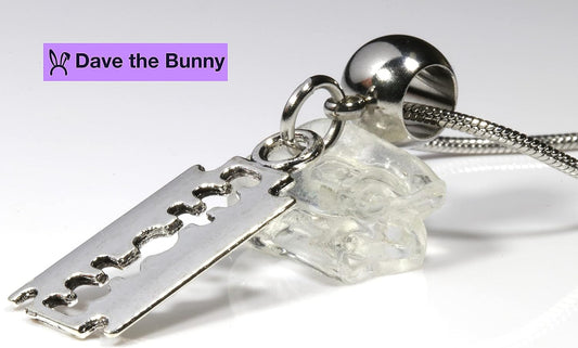 Razor Blade Necklace for Men and Women - A Great Punk Rock Necklace for Men or Punk Necklaces for Women or an Emo Necklace for Men and Emo Accessories Men and Women will Love a Barber Necklace for Men