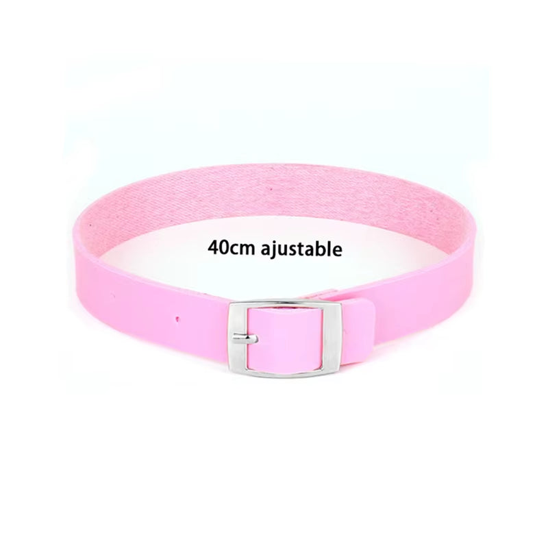 Vintage Sexy Harajuku Black Belt Collar Choker Necklace PU Leather Goth Choker Punk Gothic Necklace for Women Men