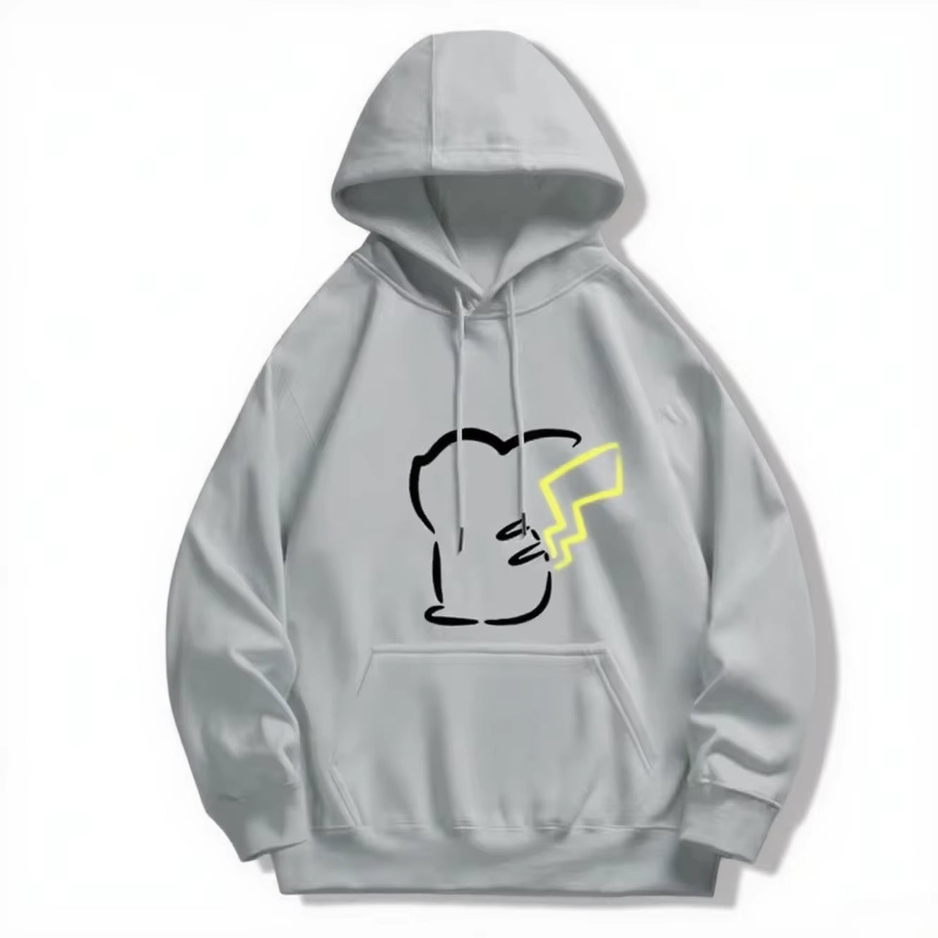 Pokémon Cute Eevee/Pikachu Printed Hoodie for Men and Women 2025 Autumn/Winter New Y2K Harajuku plus Size Casual Sweater Top