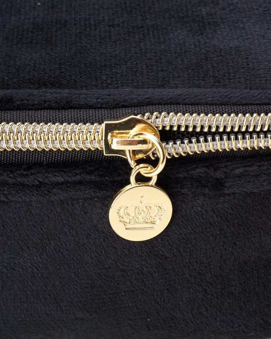 Black Hot Pink Makeup Bag Cosmetics Organizer Travel Essentials Compartmentalized Glitter