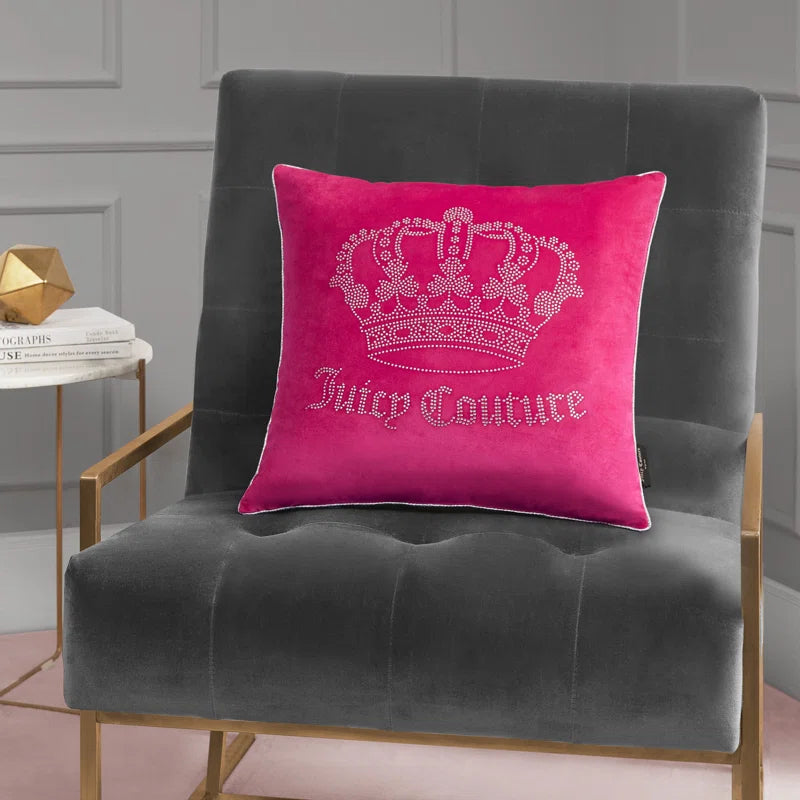 Gothic Rhinestone Decorative Pillow