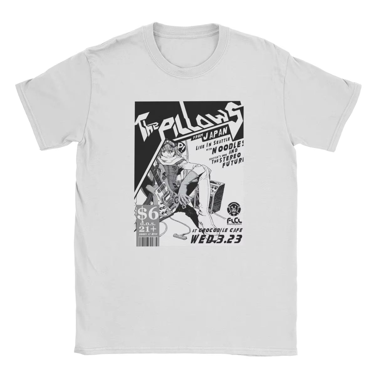 Flcl the Pillows Live Men'S T Shirt Japanese Anime Clothing Fooly Cooly Short Sleeve O Neck T-Shirt Cotton plus Size Clothing
