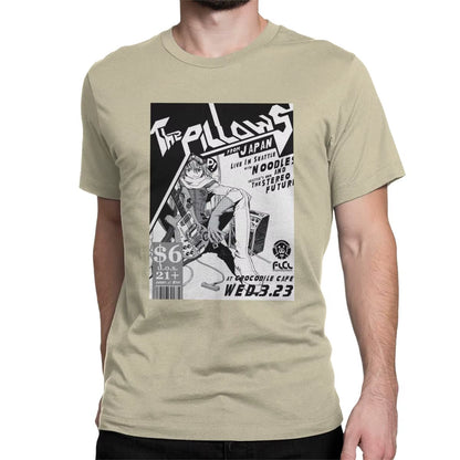 Flcl the Pillows Live Men'S T Shirt Japanese Anime Clothing Fooly Cooly Short Sleeve O Neck T-Shirt Cotton plus Size Clothing