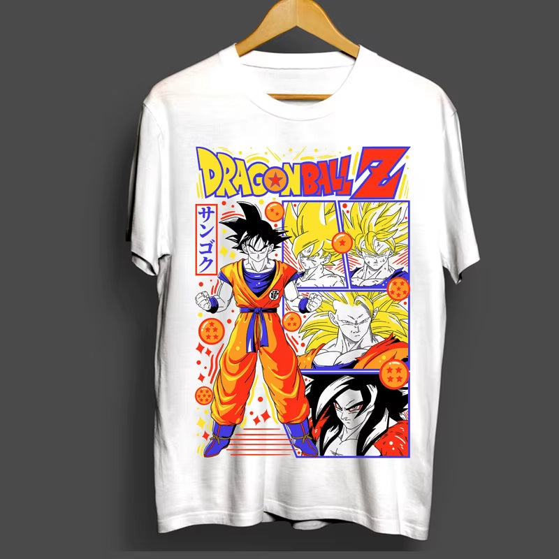 Men Women Son Goku Dragon Ball Z T Shirts Vegeta 100% Cotton Clothes Funny Short Sleeve Crewneck Tee Shirt New Arrival T-Shirts