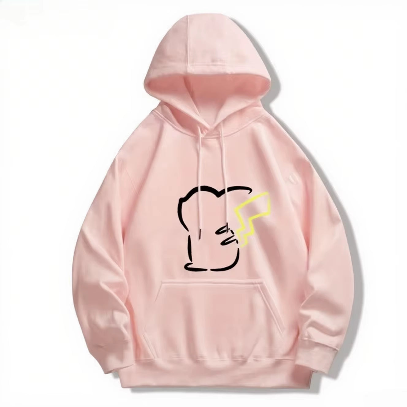 Pokémon Cute Eevee/Pikachu Printed Hoodie for Men and Women 2025 Autumn/Winter New Y2K Harajuku plus Size Casual Sweater Top