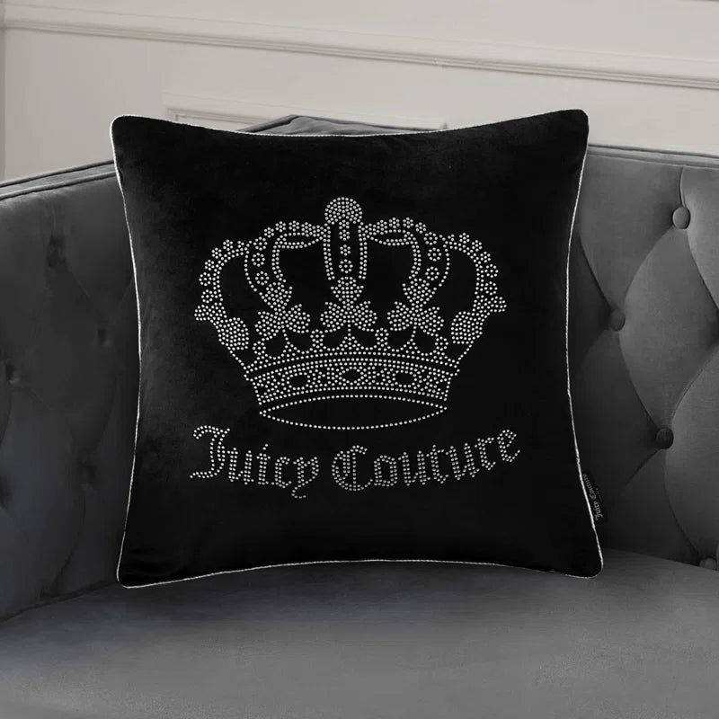 Gothic Rhinestone Decorative Pillow