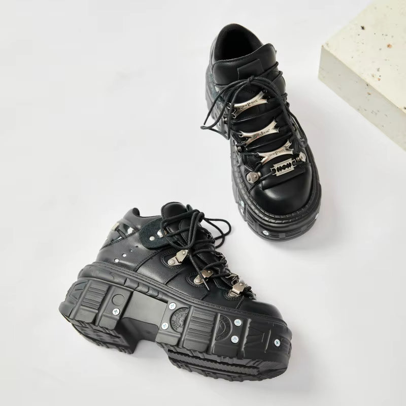 2025 New Diablo Daddy Shoes Platform Women'S Heavy Metal Personality Gothic Punk Boots Men