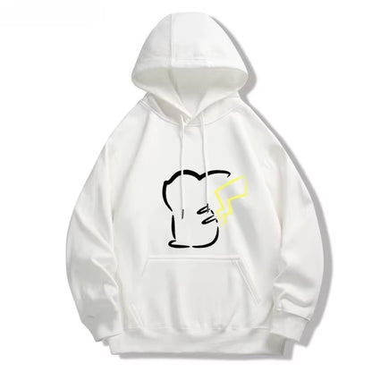 Pokémon Cute Eevee/Pikachu Printed Hoodie for Men and Women 2025 Autumn/Winter New Y2K Harajuku plus Size Casual Sweater Top