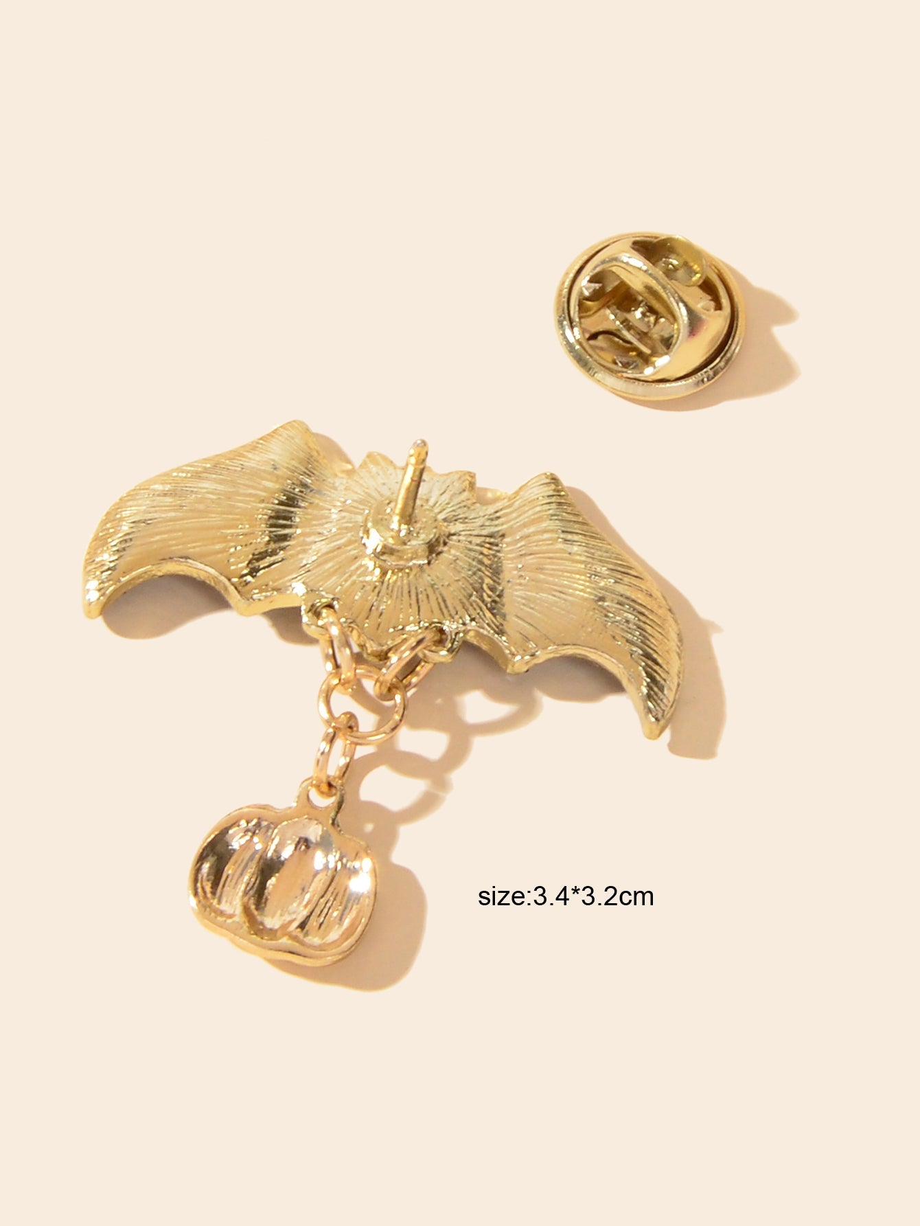 Gothic Punk Halloween Accessories Ghost Star Black Bat Pumpkin Brooch Pin Badge