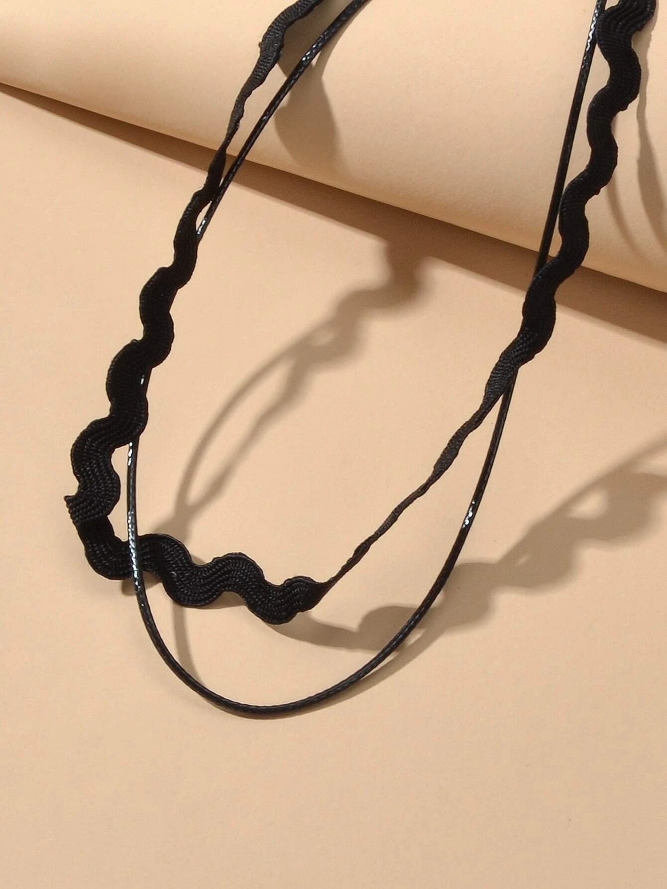 Black Elastic 5pcs Lace Flower Triangle Charm Boho Gothic 90s Tattoo Choker Gift