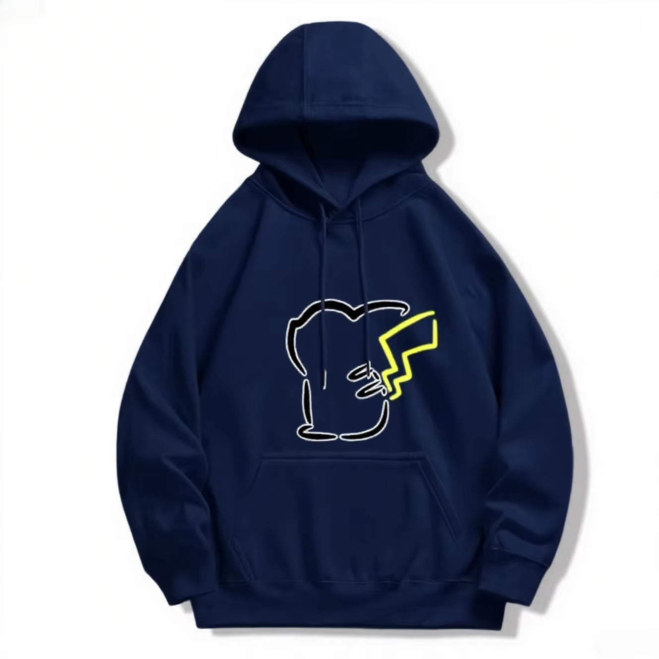 Pokémon Cute Eevee/Pikachu Printed Hoodie for Men and Women 2025 Autumn/Winter New Y2K Harajuku plus Size Casual Sweater Top