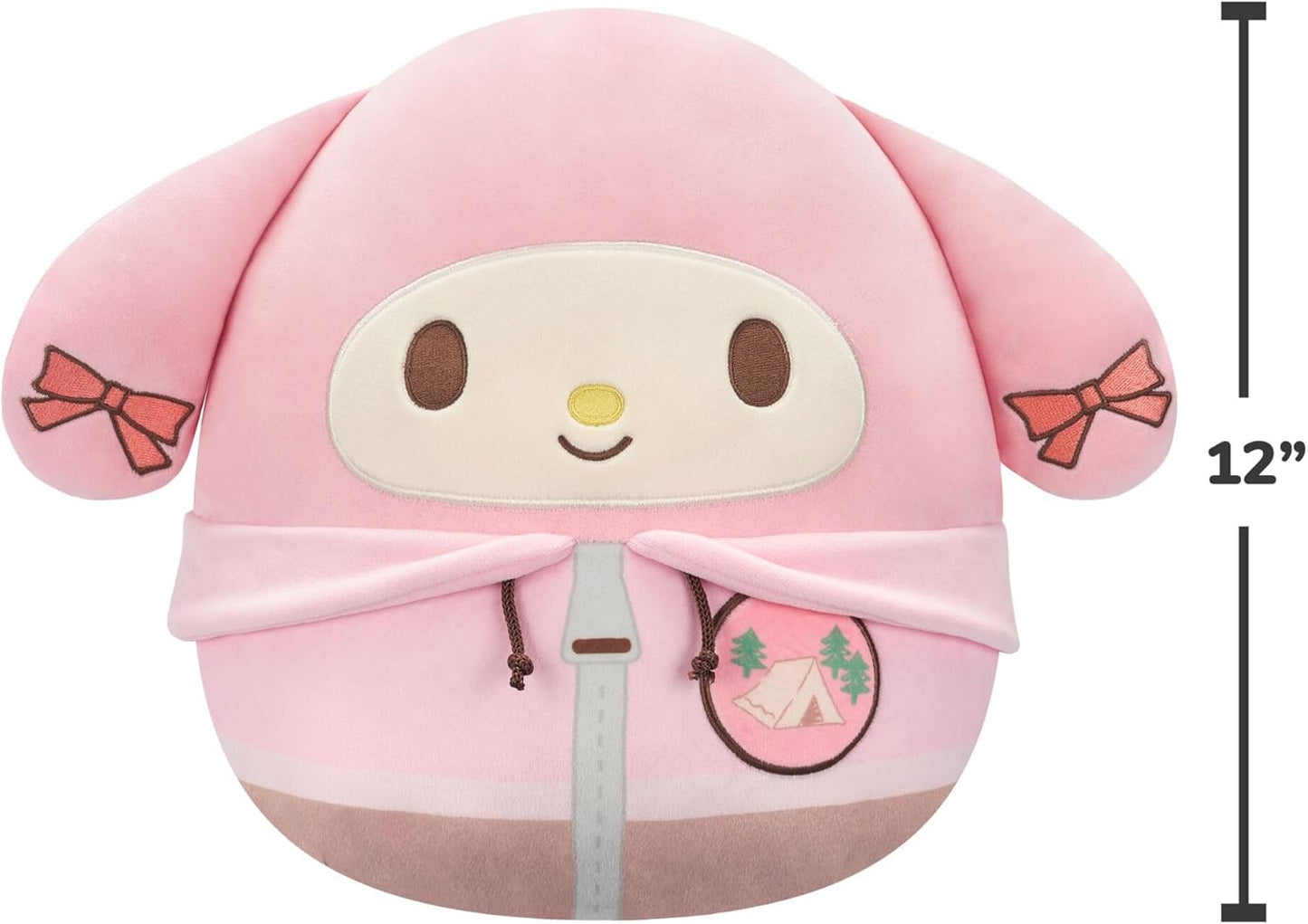 Squishmallows Original Sanrio 12in Cute Camping My Melody – Official Jazwares Plush (Medium-Sized)
