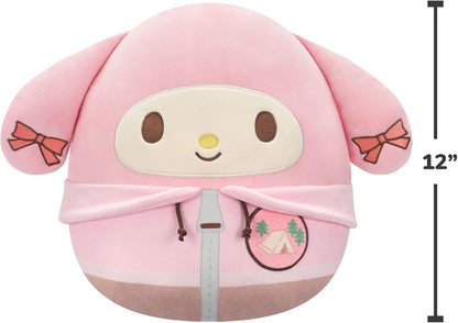 Squishmallows Original Sanrio 12in Cute Camping My Melody – Official Jazwares Plush (Medium-Sized)