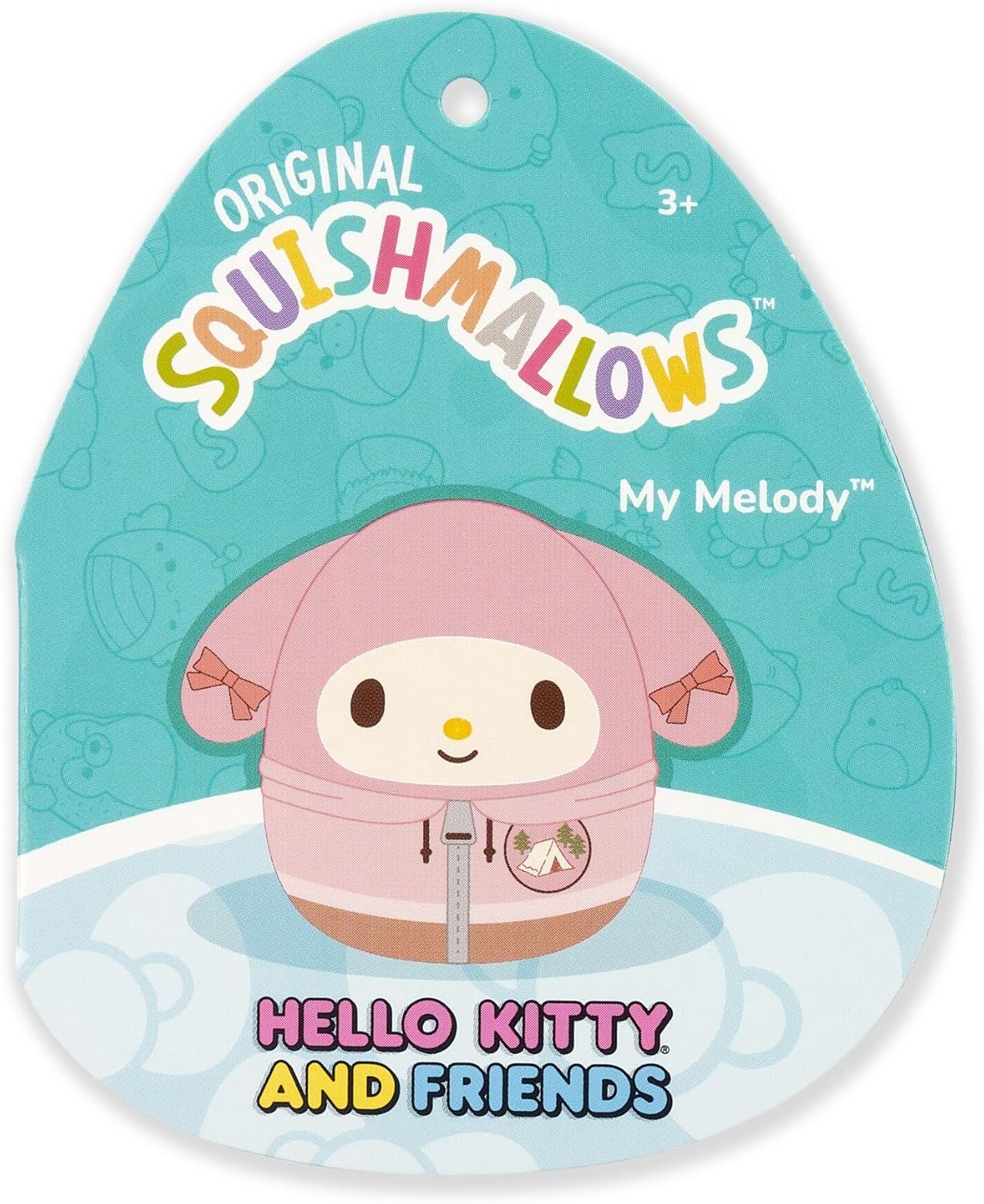 Squishmallows Original Sanrio 12in Cute Camping My Melody – Official Jazwares Plush (Medium-Sized)