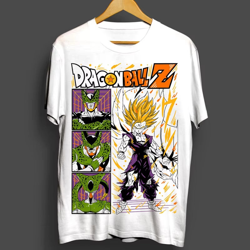 Men Women Son Goku Dragon Ball Z T Shirts Vegeta 100% Cotton Clothes Funny Short Sleeve Crewneck Tee Shirt New Arrival T-Shirts