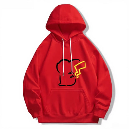 Pokémon Cute Eevee/Pikachu Printed Hoodie for Men and Women 2025 Autumn/Winter New Y2K Harajuku plus Size Casual Sweater Top