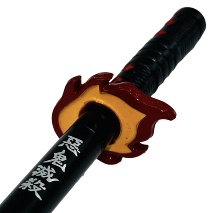Demon Slayer Sword Pen Kamado Tanjiro's Flame Sword Replica, Anime Rollerball Pen