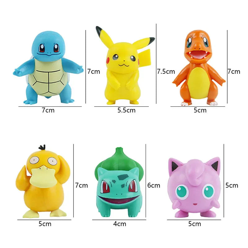 Pokemon Anime Action Figures Kawaii Toys