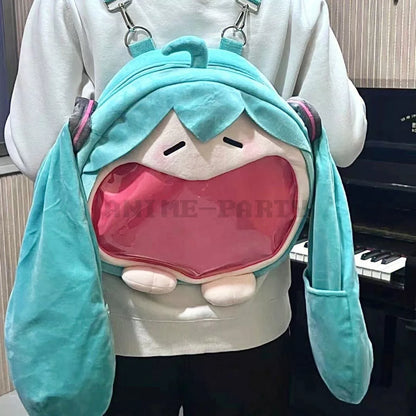 Anime Hatsune Miku Cosplay Plush Backpack