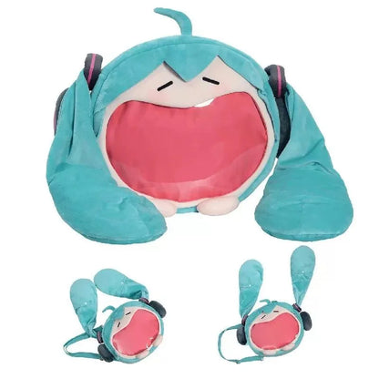 Anime Hatsune Miku Cosplay Plush Backpack