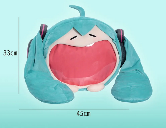 Anime Hatsune Miku Cosplay Plush Backpack