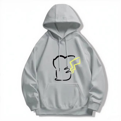 Pokémon Cute Eevee/Pikachu Printed Hoodie for Men and Women 2025 Autumn/Winter New Y2K Harajuku plus Size Casual Sweater Top