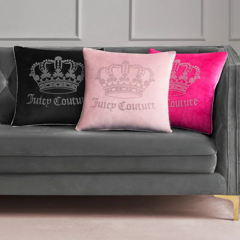 Gothic Rhinestone Decorative Pillow