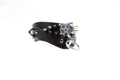 Pentagram BDSM Collar – Gothic Spiked Posture Submissive Choker