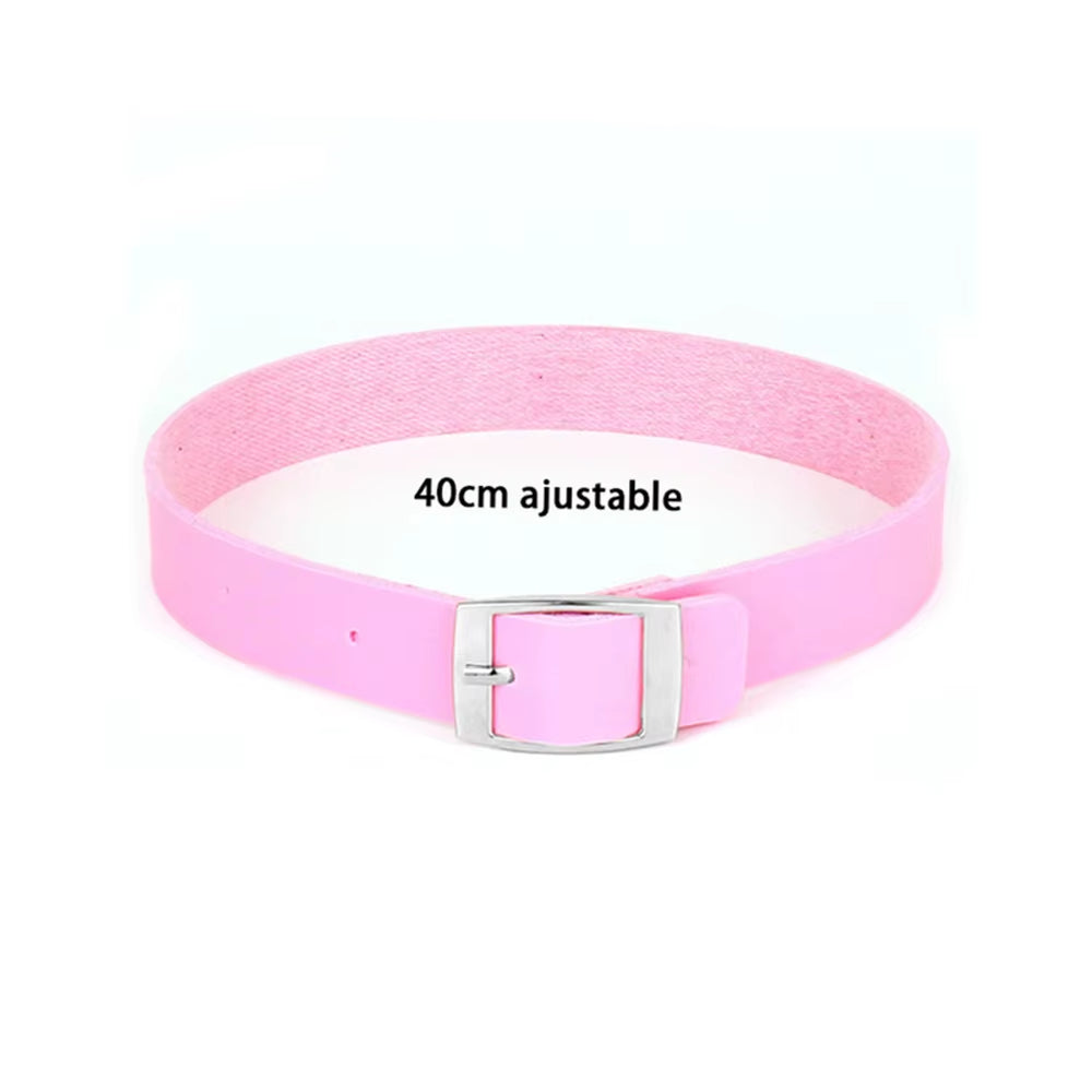 Vintage Sexy Harajuku Black Belt Collar Choker Necklace PU Leather Goth Choker Punk Gothic Necklace for Women Men