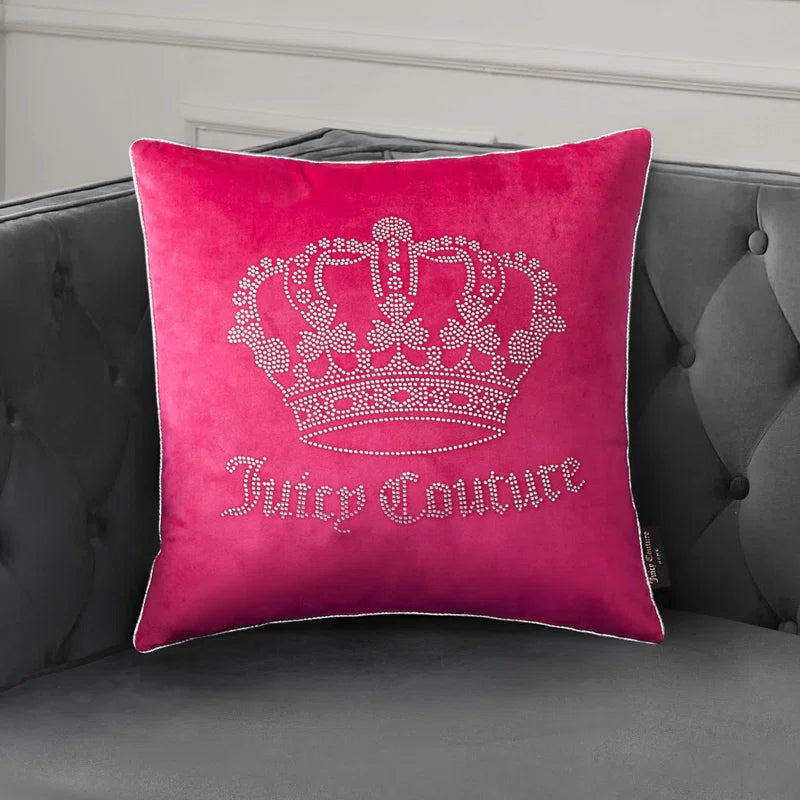 Gothic Rhinestone Decorative Pillow