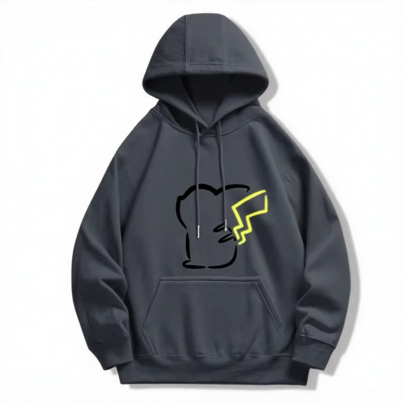 Pokémon Cute Eevee/Pikachu Printed Hoodie for Men and Women 2025 Autumn/Winter New Y2K Harajuku plus Size Casual Sweater Top