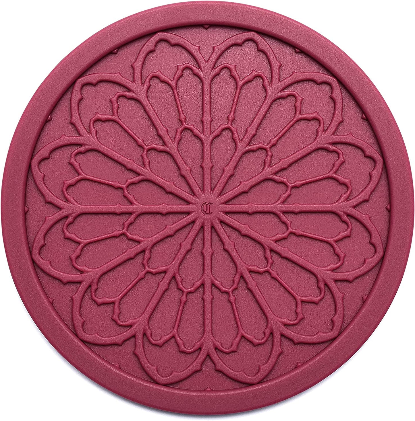 Silicone Coasters for Drinks - 6 Pack 4" Drink Coasters for Aesthetic Room Decor - Goth Accessories for Kitchen Gadgets by  (Purple)