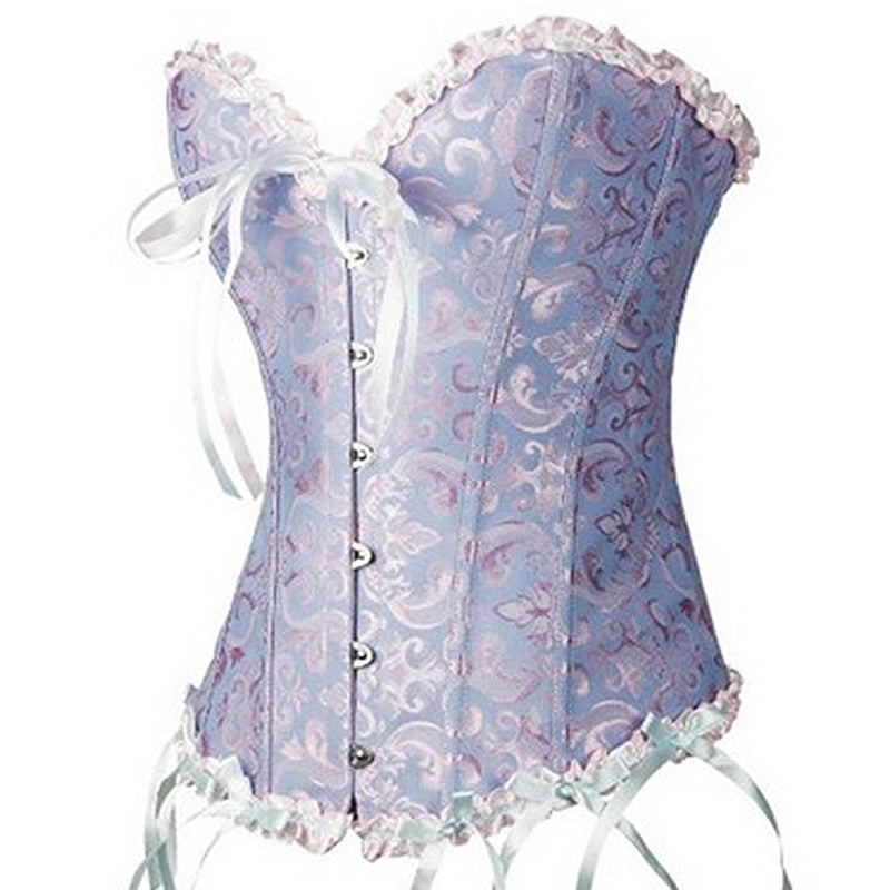 X Sexy Women steampunk clothing gothic Plus Size Corsets Lace Up boned Overbust Bustier Waist Cincher Body shaper corselet S-6XL