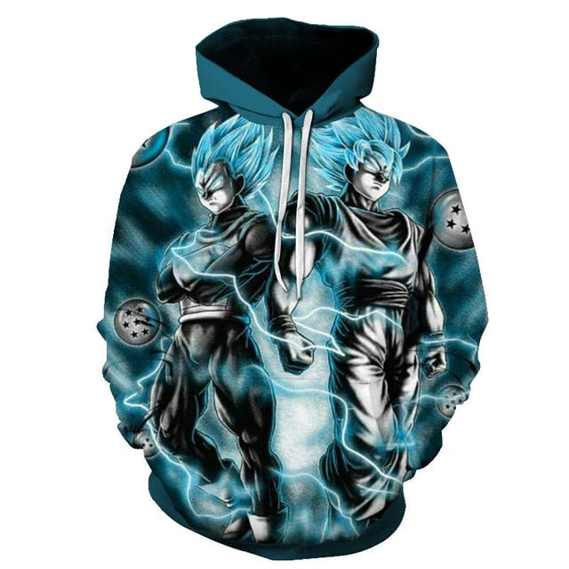 Dragon Ball Super 3D Hoodie Men /Women Spring Autumn Fashion Sweatshirt Unisex Japanese Anime Goku Print Jacket Outerwear