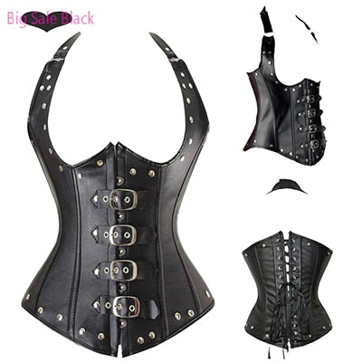 Miss Moly Steampunk Corset Gothic Bustier Boned Overbust Dress Underbust burlesque Top Plus Size 6Xl Tummy Slimming Clothes