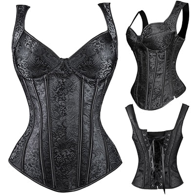 Miss Moly Steampunk Corset Gothic Bustier Boned Overbust Dress Underbust burlesque Top Plus Size 6Xl Tummy Slimming Clothes